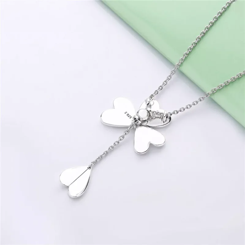 (immagine per) Collana PANDORA Quadrifoglio Portafortuna 397925 - Visualizza 4