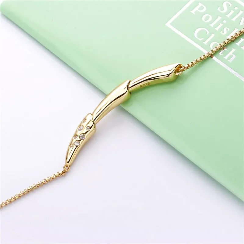 (immagine per) Collana PANDORA Stelo di Fiore placcata in Oro 18K 367958CZ-50 - Visualizza 3