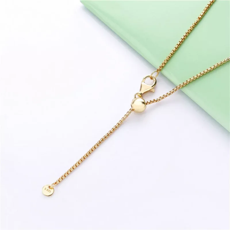 (immagine per) Collana PANDORA Stelo di Fiore placcata in Oro 18K 367958CZ-50 - Visualizza 4