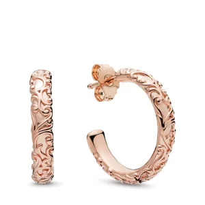 Orecchini a cerchio PANDORA Bellezza regale 287732 (immagine per) Orecchini a cerchio PANDORA Bellezza regale 287732