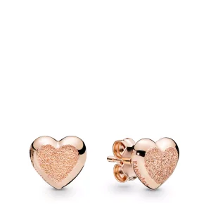 Orecchini a lobo PANDORA Cuori Romantico Splendore 287928 (immagine per) Orecchini a lobo PANDORA Cuori Romantico Splendore 287928