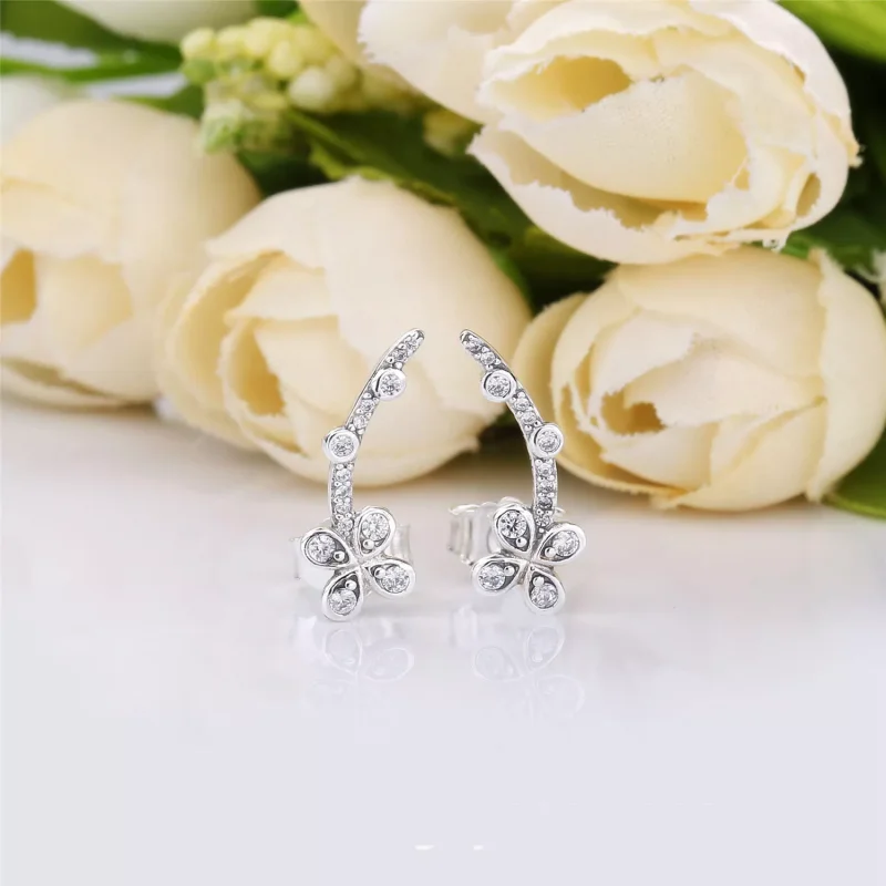 (immagine per) Orecchini a lobo PANDORA Fiori Luminosi 297936CZ - Visualizza 2