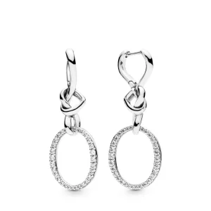 (immagine per) Orecchini PANDORA Pendenti Intrecci d'Amore 298110CZ