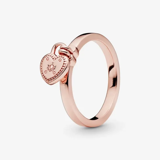 (immagine per) Anello PANDORA con lucchetto a forma di cuore 186571