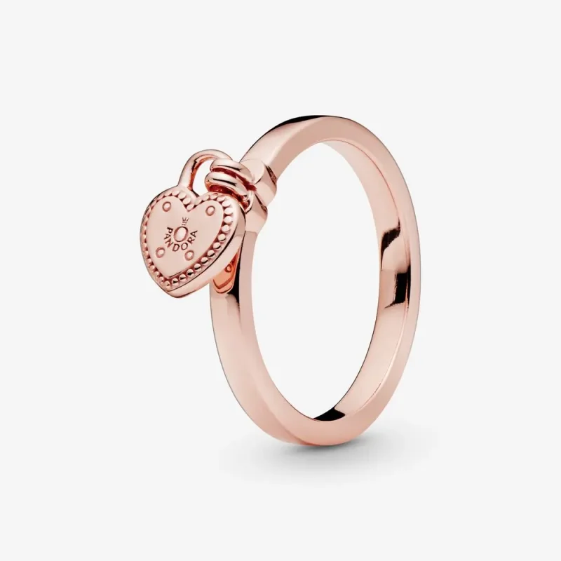 (immagine per) Anello PANDORA con lucchetto a forma di cuore 186571