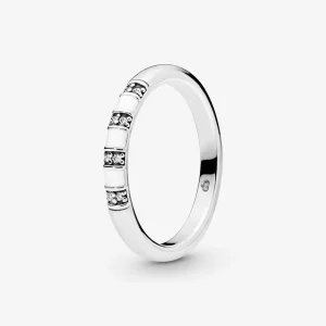 (immagine per) Anello PANDORA con strisce bianche Linee Esotiche 198052CZ