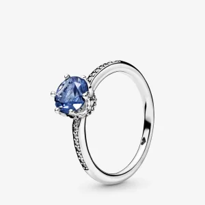 (immagine per) Anello PANDORA Corona Blu Scintillante 198289NSWB
