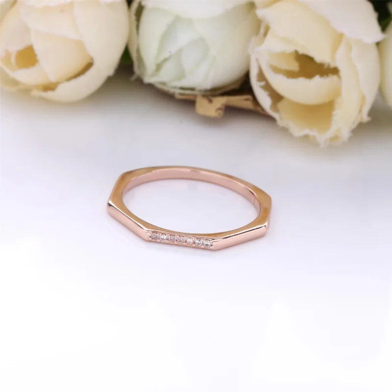 (immagine per) Anello PANDORA Linea Sfaccettata 188343CZ - Visualizza 2