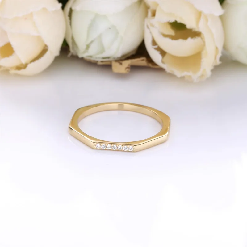 (immagine per) Anello PANDORA Shine poliedrico 168343CZ - Visualizza 3