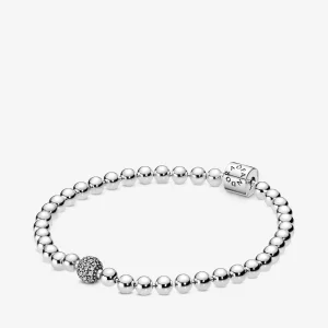 (immagine per) Bracciale PANDORA Sfere Luminose e Pavè 598342CZ