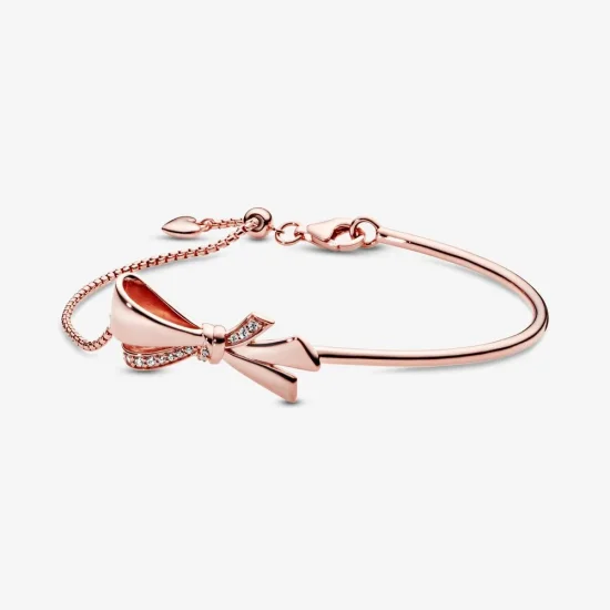 (immagine per) Bracciale rigido PANDORA Rose Fiocco ornato 587242CZ
