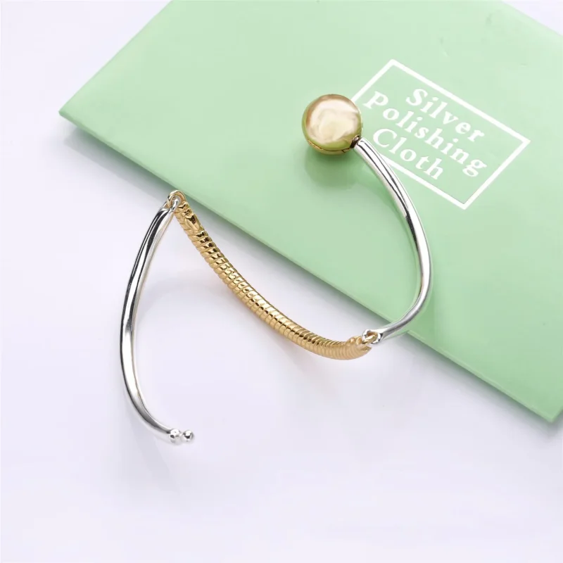 (immagine per) Bracciale rigido PANDORA Shine Tre link 568143 - Visualizza 2