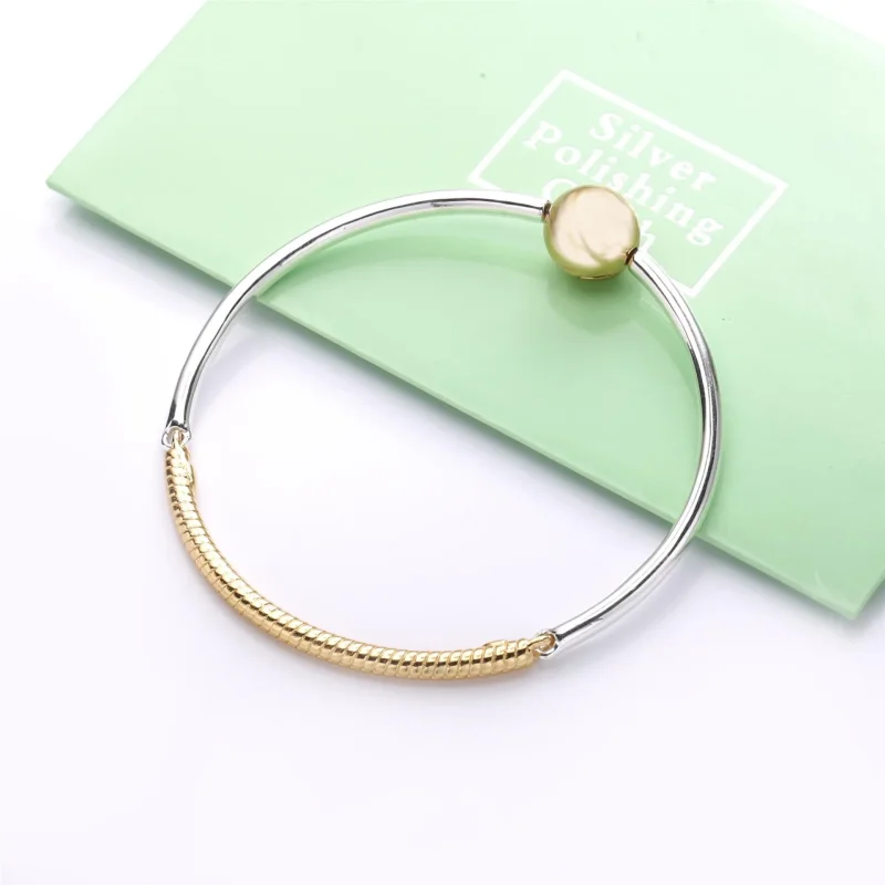 (immagine per) Bracciale rigido PANDORA Shine Tre link 568143 - Visualizza 3