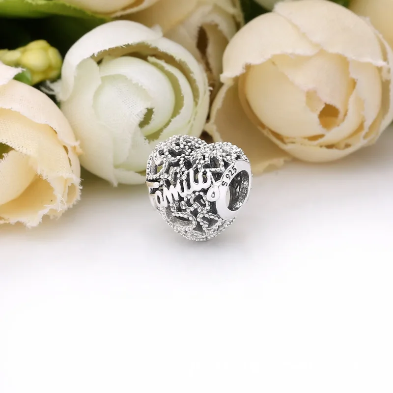 (immagine per) Charm PANDORA Cuore della Famiglia 798571C00 - Visualizza 4