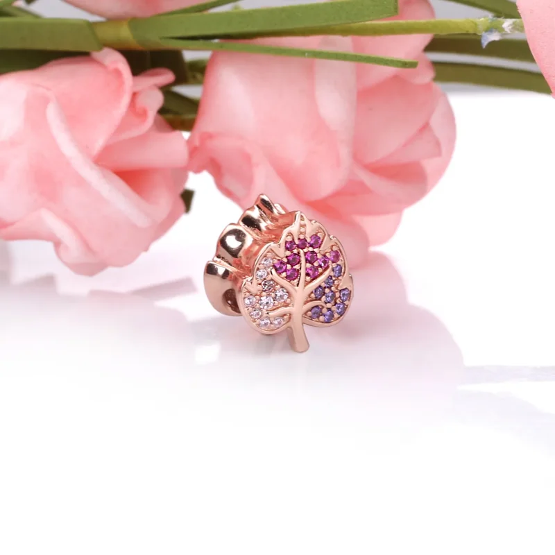 (immagine per) Charm PANDORA Foglia Scintillante in Pavé 788322NPMMX - Visualizza 3
