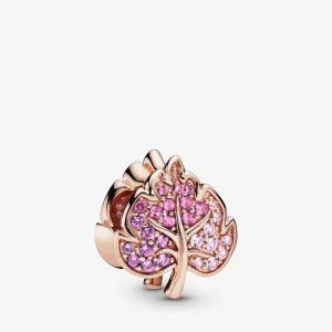 (immagine per) Charm PANDORA Foglia Scintillante in Pavé 788322NPMMX