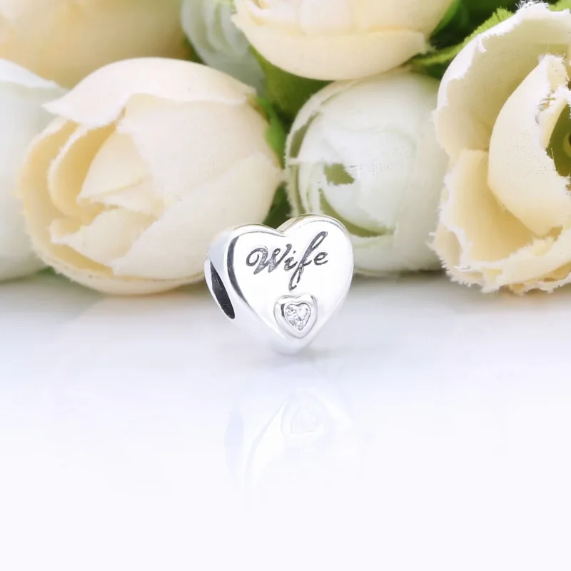 (immagine per) Charm PANDORA Moglie amore cuore 798249PCZ - Visualizza 2