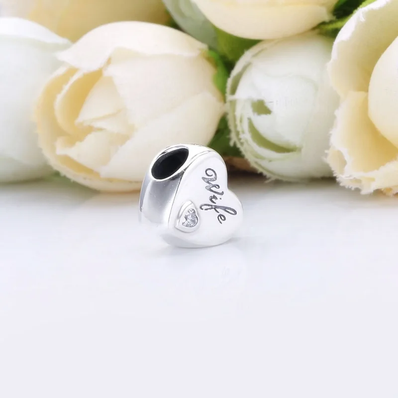 (immagine per) Charm PANDORA Moglie amore cuore 798249PCZ - Visualizza 3