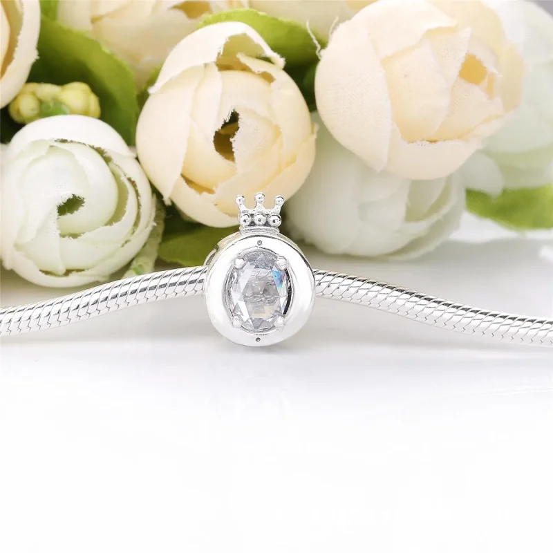 (immagine per) Charm PANDORA O Coronata Scintillante 798266CZ - Visualizza 3