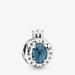 (immagine per) Charm PANDORA O Coronata Scintillante Blu 798266NMB