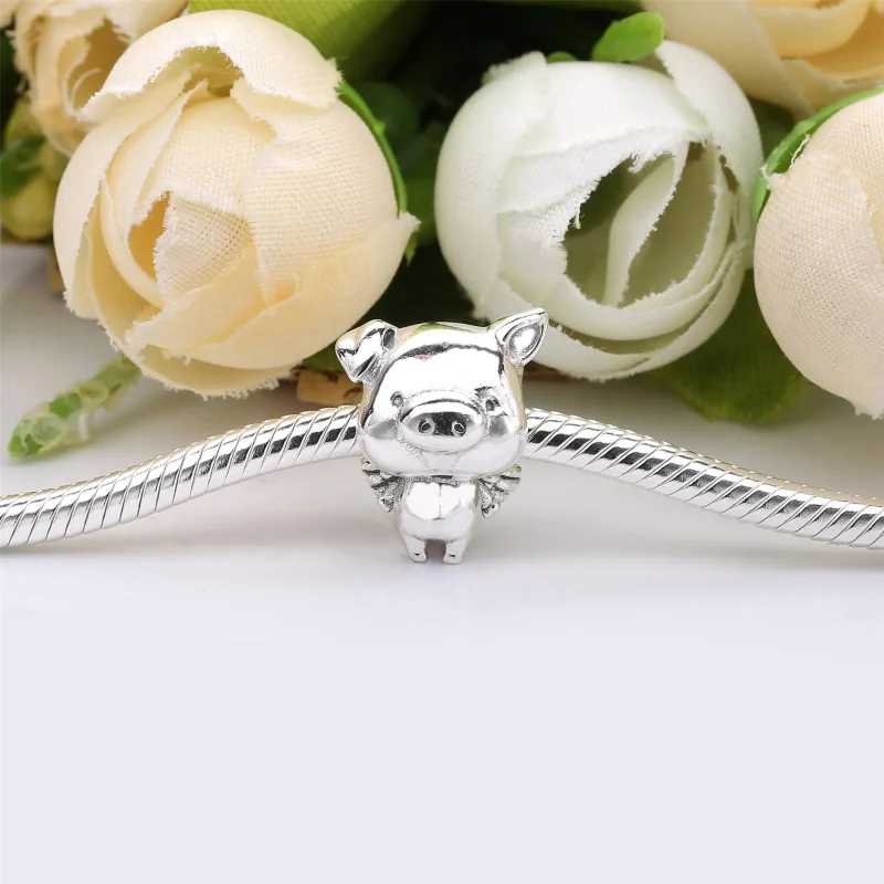 (immagine per) Charm PANDORA Pippo il Maialino Volante 798253 - Visualizza 2