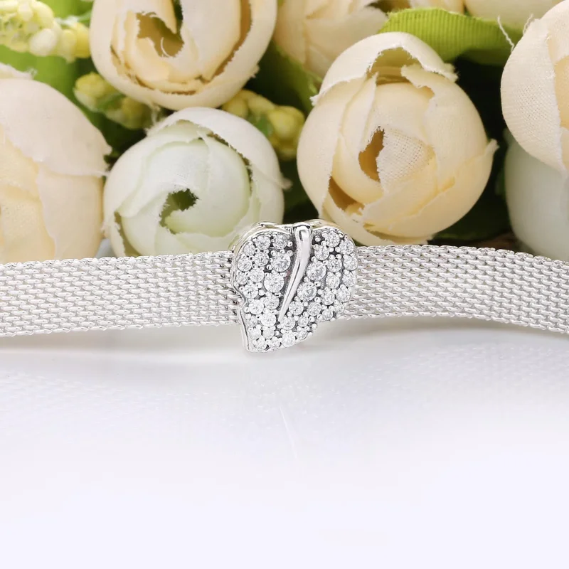 (immagine per) Charm PANDORA Reflexions Foglia Scintillante 798293CZ - Visualizza 4