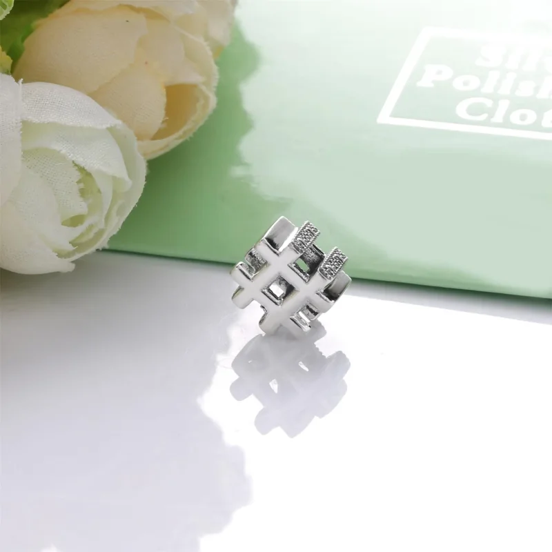 (immagine per) Charm PANDORA Simbolo Hashtag 798128 - Visualizza 3