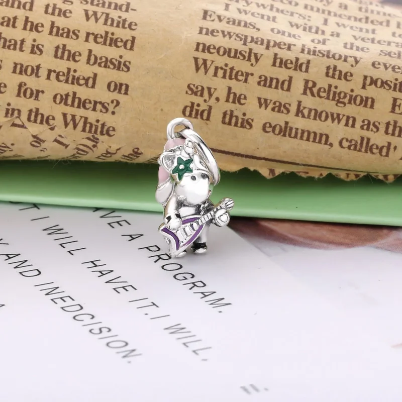 (immagine per) Charm pendente PANDORA Bruno l'Unicorno Musicista Punk 798320ENMX - Visualizza 2