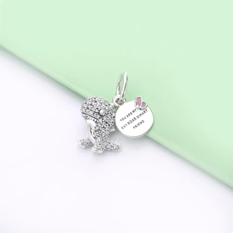 (immagine per) Charm pendente PANDORA Dinosauro Scintillante 798186CZ - Visualizza 2