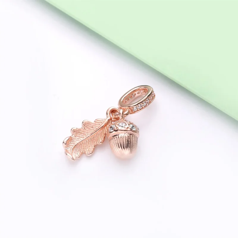 (immagine per) Charm pendente PANDORA Ghianda e Foglia 788248CZ - Visualizza 3