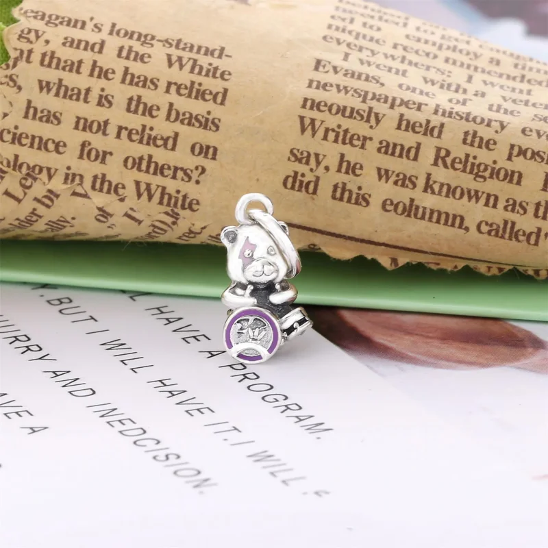 (immagine per) Charm pendente PANDORA Orsetto Theodore Musicista Punk 798281ENMX - Visualizza 2