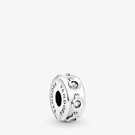 (immagine per) Clip PANDORA O Coronata Scintillante 798326CZ