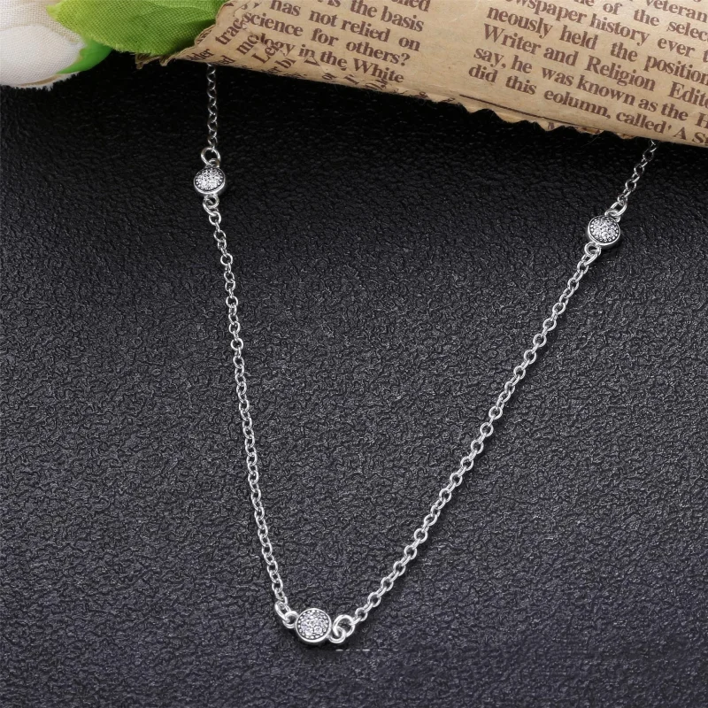(immagine per) Collana PANDORA Abbaglianti goccioline delicate 590525CZ - Visualizza 2