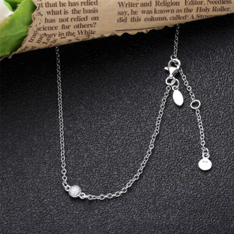 (immagine per) Collana PANDORA Abbaglianti goccioline delicate 590525CZ - Visualizza 3