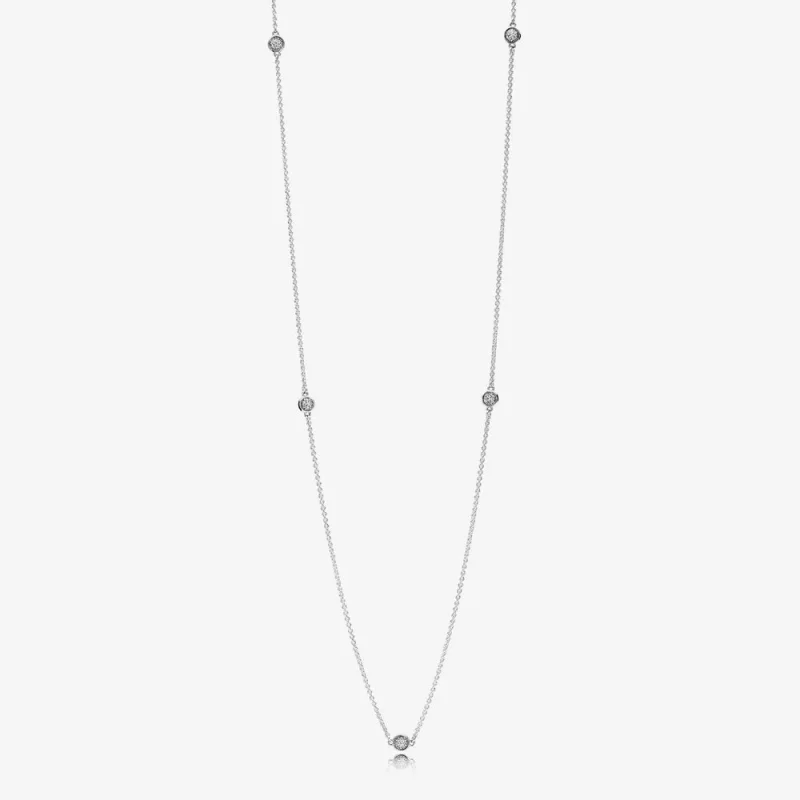 (immagine per) Collana PANDORA Abbaglianti goccioline delicate 590525CZ