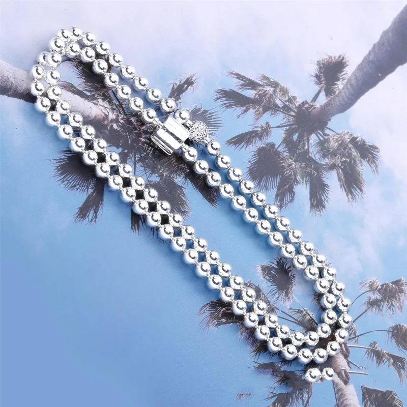 (immagine per) Collana PANDORA Sfere Luminose e Pavè 398565C01 - Visualizza 3
