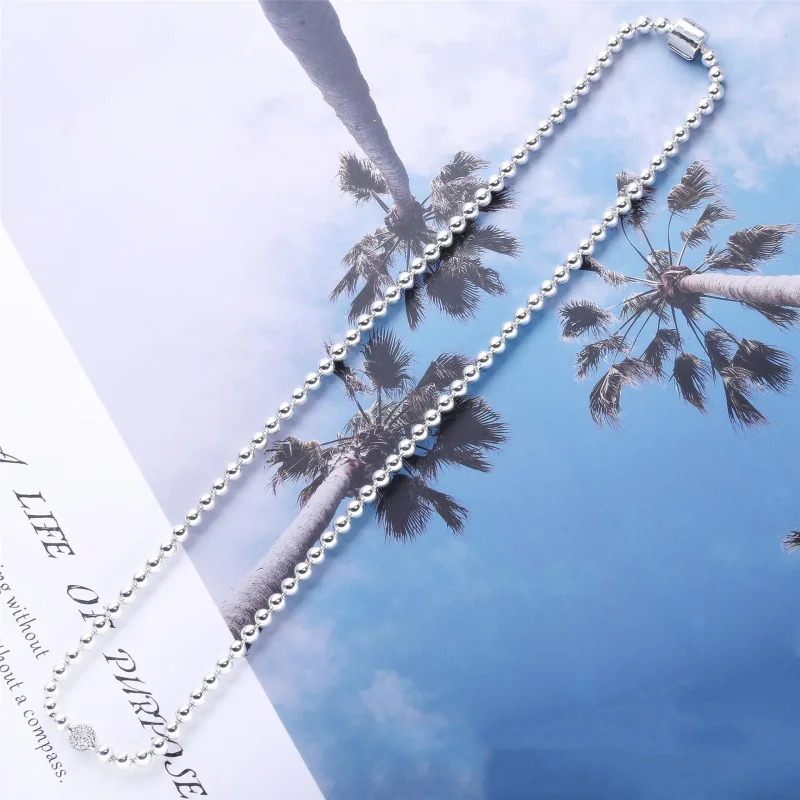 (immagine per) Collana PANDORA Sfere Luminose e Pavè 398565C01 - Visualizza 4