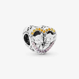 (immagine per) Disney, Charm PANDORA Cuore scintillante di Simba e Nala 798044NPRMX