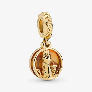 Disney, Charm pendente PANDORA Shine Simba e Mufasa Sunset 768262ENMX (immagine per) Disney, Charm pendente PANDORA Shine Simba e Mufasa Sunset 768262ENMX