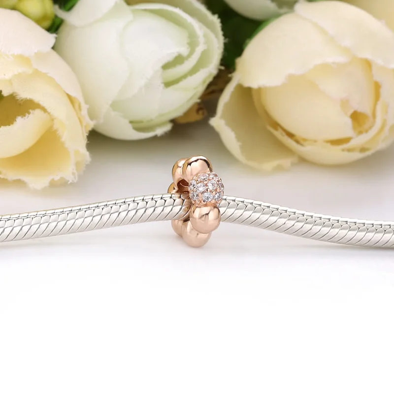 (immagine per) Distanziatore PANDORA Sfere Luminose e Pavé 788310CZ - Visualizza 2