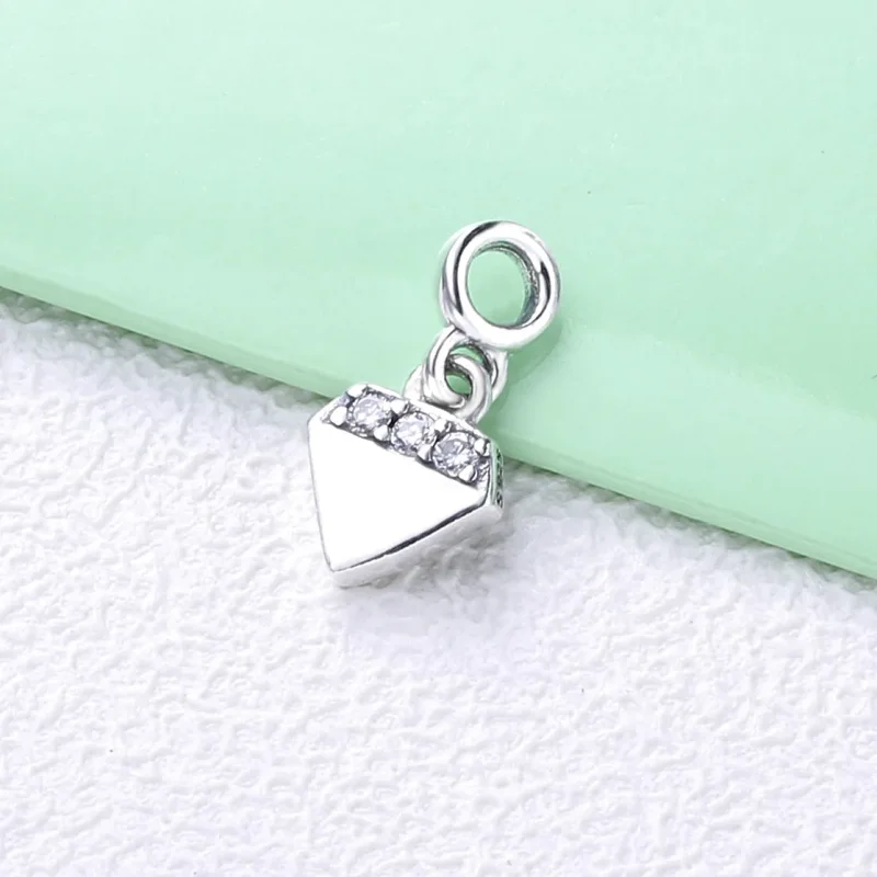 (immagine per) Mini Charm pendente PANDORA Il mio diamante scintillante 798368CZ - Visualizza 2