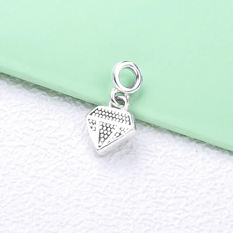 (immagine per) Mini Charm pendente PANDORA Il mio diamante scintillante 798368CZ - Visualizza 3