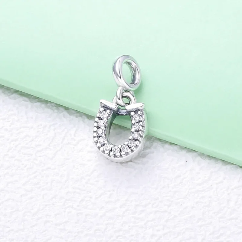 (immagine per) Mini Charm pendente PANDORA Il mio ferro di cavallo portafortuna 798379CZ - Visualizza 2