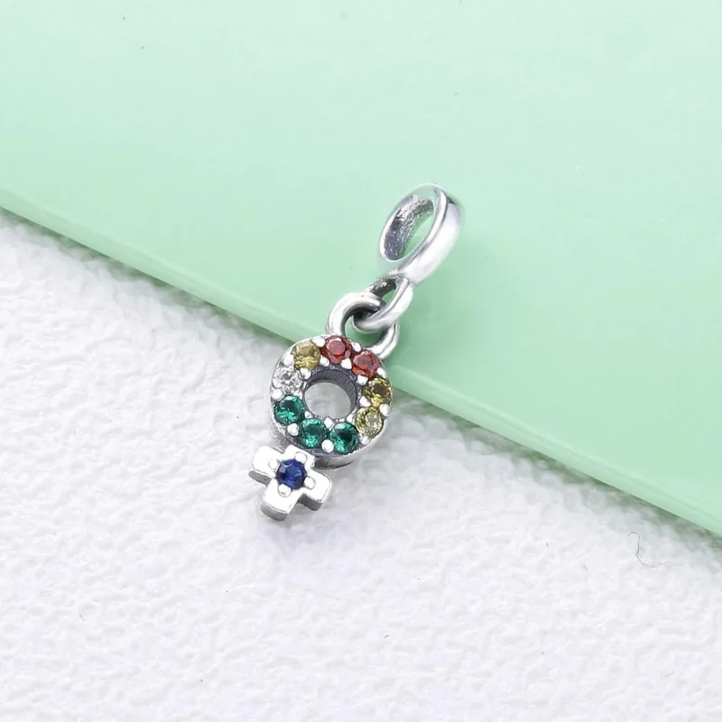 (immagine per) Mini Charm pendente PANDORA Il mio orgoglio di donna 798382NRGMX - Visualizza 2