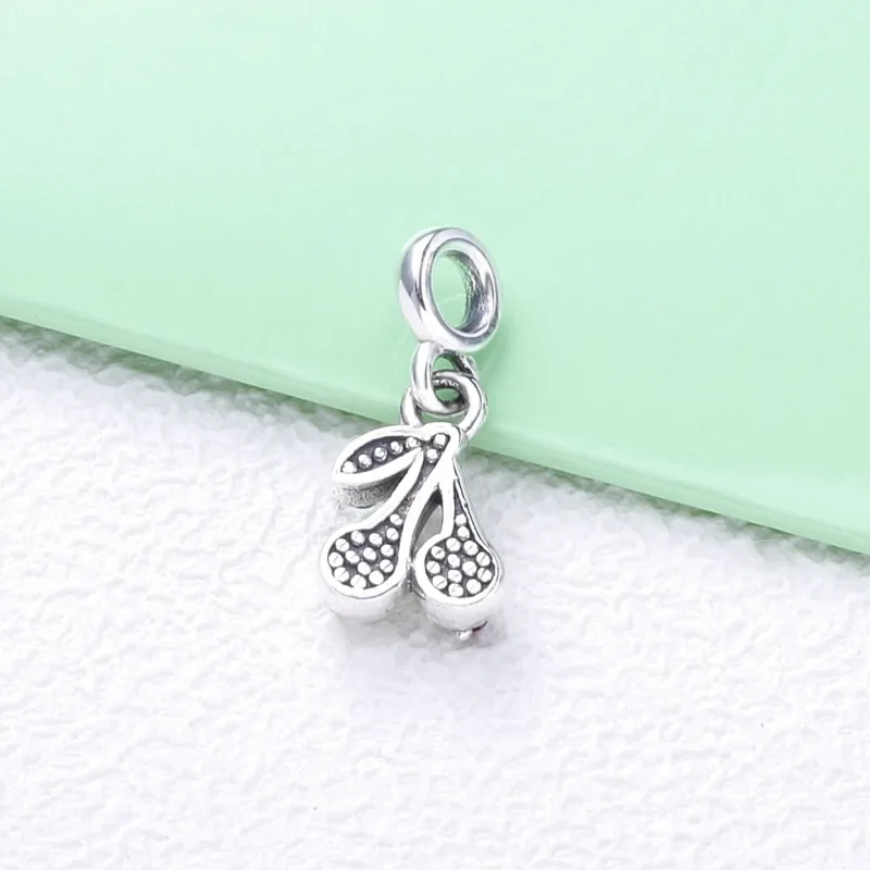 (immagine per) Mini Charm pendente PANDORA Le mie ciliegie 798371NCC - Visualizza 3