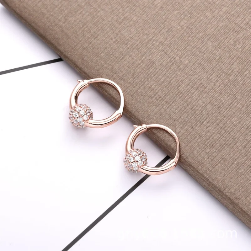 (immagine per) Orecchini a Cerchio PANDORA Sfere Luminose e Pavè 288294CZ - Visualizza 2