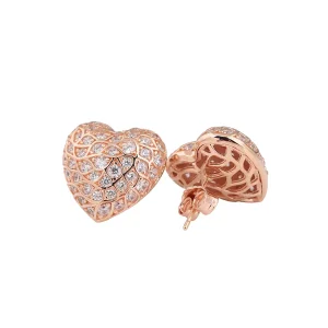 Orecchini a lobo PANDORA Rose Cuore scintillante singolo 298568C01M (immagine per) Orecchini a lobo PANDORA Rose Cuore scintillante singolo 298568C01M