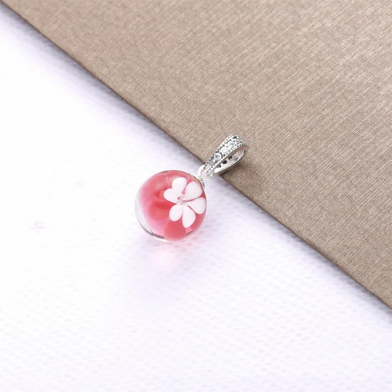 (immagine per) Pendente PANDORA Fiore di pesco in fiore 798082CZ - Visualizza 3