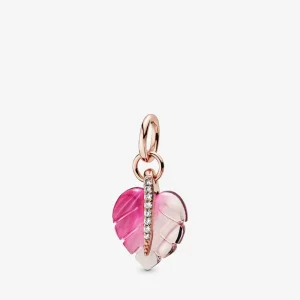 Pendente PANDORA Foglia in Vetro di Murano 388258PMU (immagine per) Pendente PANDORA Foglia in Vetro di Murano 388258PMU