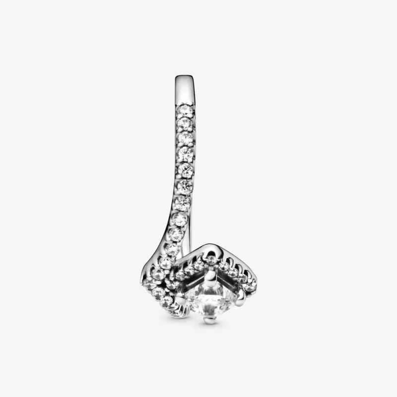 (immagine per) Anello chevron quadrato scintillante - 198420C01 - Visualizza 2